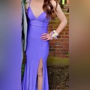 Lilac Prom Dress with Slit